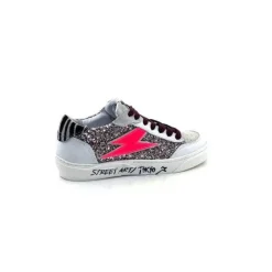 Semerdjian Smr23 Taline 10435 Cuir Blanc Glitter Rose*Femme Baskets
