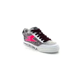 Semerdjian Smr23 Taline 10435 Cuir Blanc Glitter Rose*Femme Baskets