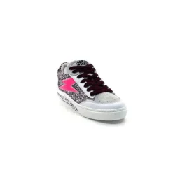 Semerdjian Smr23 Taline 10435 Cuir Blanc Glitter Rose*Femme Baskets