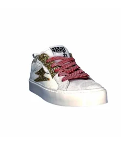 Semerdjian Smr Viken 9587 Cuir Gris Blanc*Femme Baskets