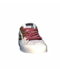 Semerdjian Smr Viken 9587 Cuir Gris Blanc*Femme Baskets
