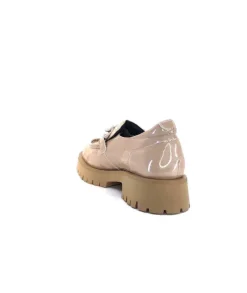 Softwaves 8-36-16 /02 Cuir Vernis & Tweed Beige*Femme Mocassins
