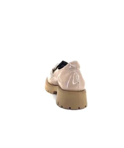 Softwaves 8-36-16 /02 Cuir Vernis & Tweed Beige*Femme Mocassins