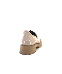 Softwaves 8-36-16 /02 Cuir Vernis & Tweed Beige*Femme Mocassins