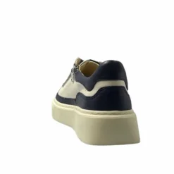 Softwaves 8.80.01/03 Cuir Creme & Marine*Femme Baskets
