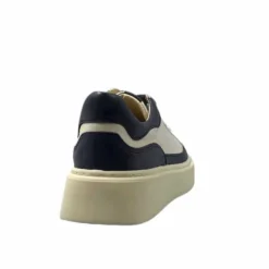 Softwaves 8.80.01/03 Cuir Creme & Marine*Femme Baskets