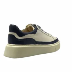 Softwaves 8.80.01/03 Cuir Creme & Marine*Femme Baskets