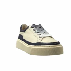 Softwaves 8.80.01/03 Cuir Creme & Marine*Femme Baskets