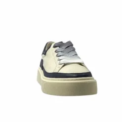 Softwaves 8.80.01/03 Cuir Creme & Marine*Femme Baskets