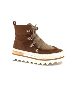 Softwaves 8-51-08 Cuir Daim Cognac*Femme Bottines