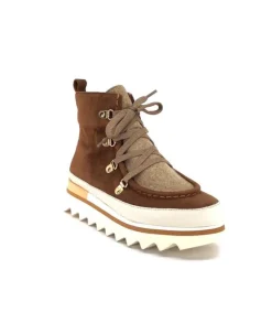 Softwaves 8-51-08 Cuir Daim Cognac*Femme Bottines