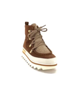 Softwaves 8-51-08 Cuir Daim Cognac*Femme Bottines