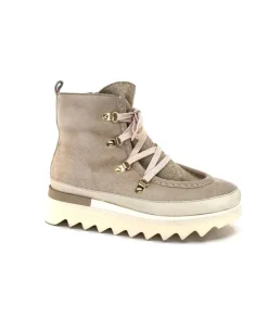 Softwaves 8-51-08 Cuir Daim Creme*Femme Bottines