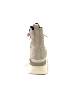 Softwaves 8-51-08 Cuir Daim Creme*Femme Bottines