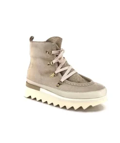 Softwaves 8-51-08 Cuir Daim Creme*Femme Bottines
