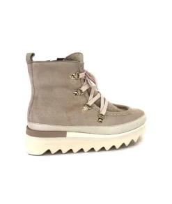 Softwaves 8-51-08 Cuir Daim Creme*Femme Bottines