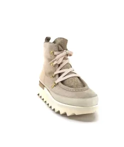Softwaves 8-51-08 Cuir Daim Creme*Femme Bottines