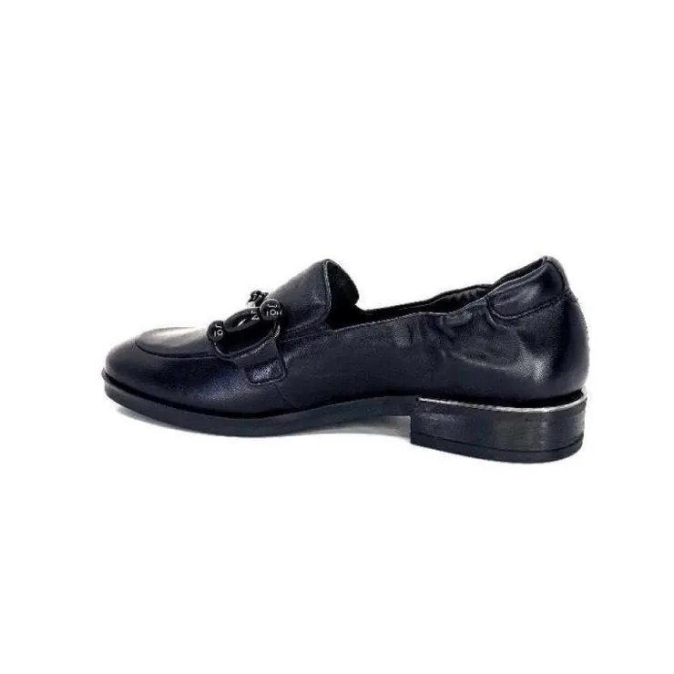 Softwaves 8.35.23 Cuir Noir*Femme Mocassins
