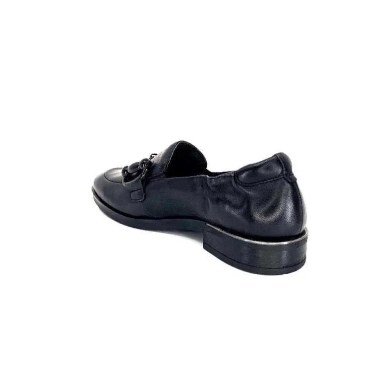 Softwaves 8.35.23 Cuir Noir*Femme Mocassins