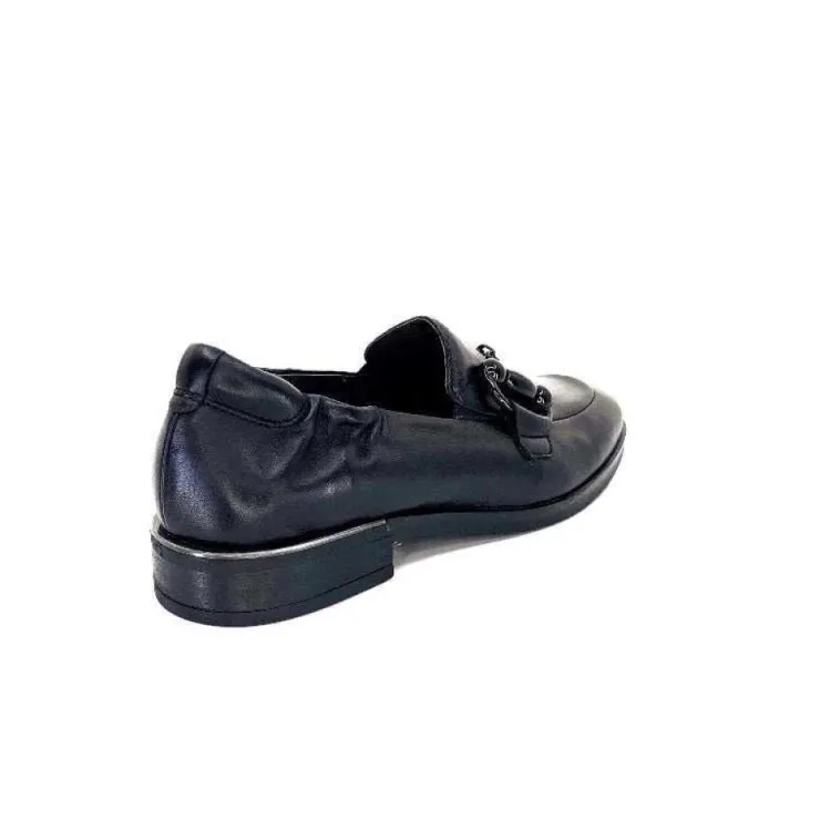 Softwaves 8.35.23 Cuir Noir*Femme Mocassins