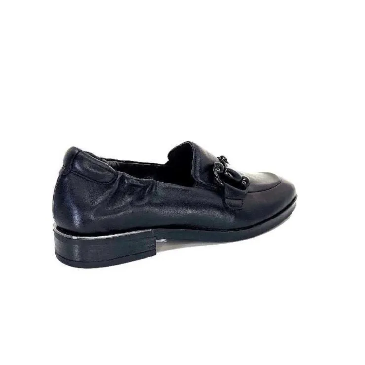Softwaves 8.35.23 Cuir Noir*Femme Mocassins