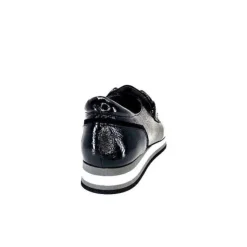 Softwaves 7.78.61 Cuir Vernis Et Daim Noir*Femme Mocassins