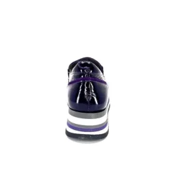 Softwaves 7.78.61 Cuir Vernis Et Daim Violet*Femme Mocassins