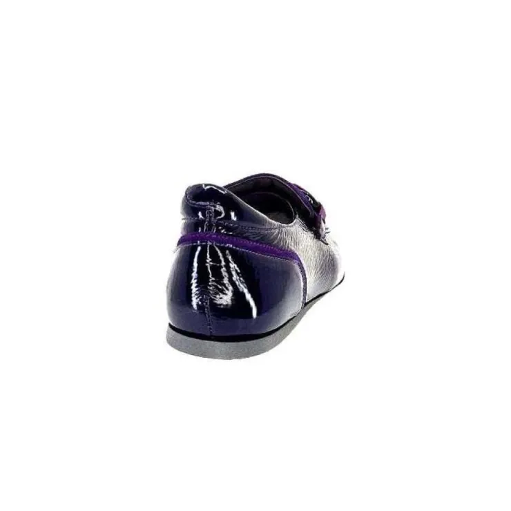 Softwaves 7.78.61 Cuir Vernis Et Daim Violet*Femme Mocassins