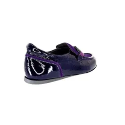 Softwaves 7.78.61 Cuir Vernis Et Daim Violet*Femme Mocassins