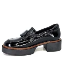 Softwaves 8.89.03 Cuir Vernis Noir*Femme Mocassins