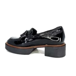 Softwaves 8.89.03 Cuir Vernis Noir*Femme Mocassins