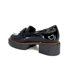 Softwaves 8.89.03 Cuir Vernis Noir*Femme Mocassins