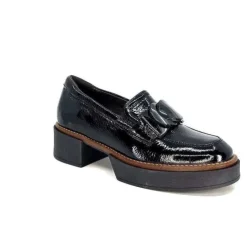 Softwaves 8.89.03 Cuir Vernis Noir*Femme Mocassins