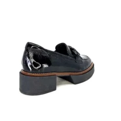 Softwaves 8.89.03 Cuir Vernis Noir*Femme Mocassins
