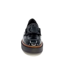 Softwaves 8.89.03 Cuir Vernis Noir*Femme Mocassins