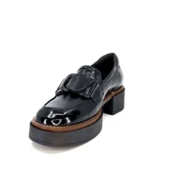 Softwaves 8.89.03 Cuir Vernis Noir*Femme Mocassins