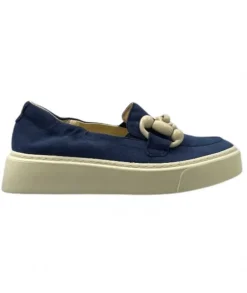 Softwaves 8.80.02 Daim Bleu*Femme Mocassins