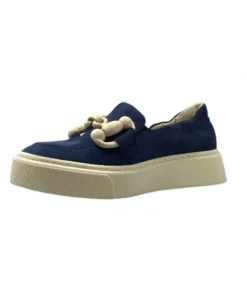 Softwaves 8.80.02 Daim Bleu*Femme Mocassins