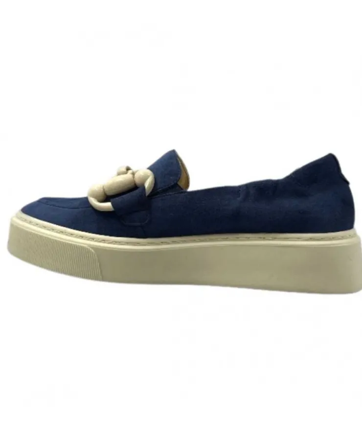 Softwaves 8.80.02 Daim Bleu*Femme Mocassins