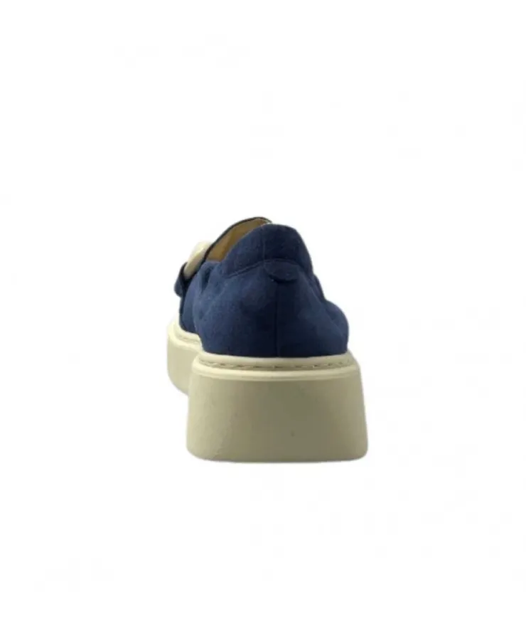 Softwaves 8.80.02 Daim Bleu*Femme Mocassins