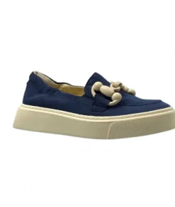 Softwaves 8.80.02 Daim Bleu*Femme Mocassins