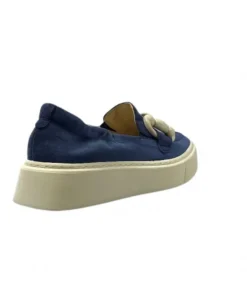 Softwaves 8.80.02 Daim Bleu*Femme Mocassins