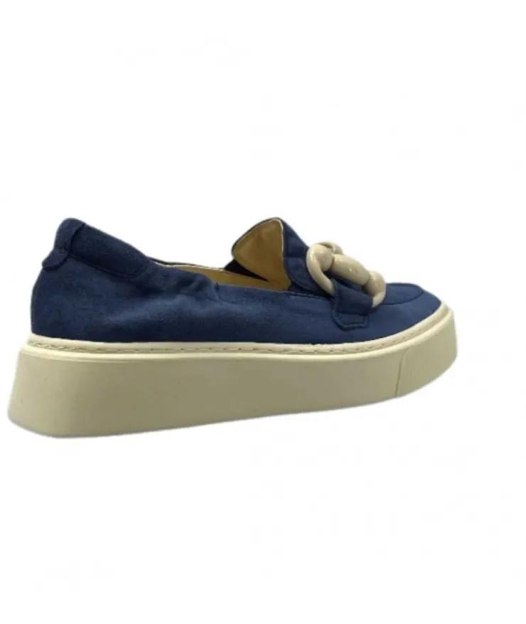Softwaves 8.80.02 Daim Bleu*Femme Mocassins
