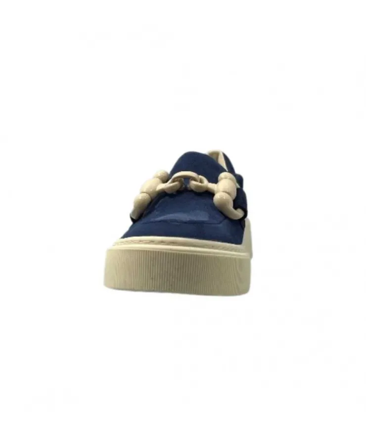 Softwaves 8.80.02 Daim Bleu*Femme Mocassins
