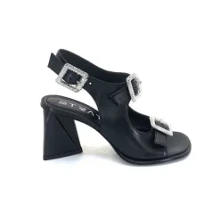 Elena iachi Strategia A5176 Cuir Noir*Femme Sandales