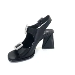 Elena iachi Strategia A5176 Cuir Noir*Femme Sandales