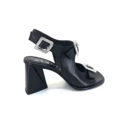 Elena iachi Strategia A5176 Cuir Noir*Femme Sandales