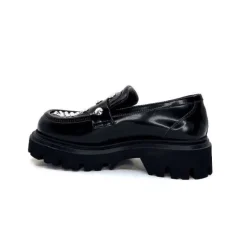 Elena iachi Strategia A5508T Cuir Noir Noir*Femme Mocassins