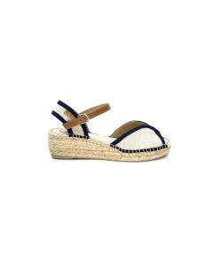 Toni Pons Bego Textile Ecru Marine*Femme Espadrilles