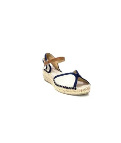 Toni Pons Bego Textile Ecru Marine*Femme Espadrilles